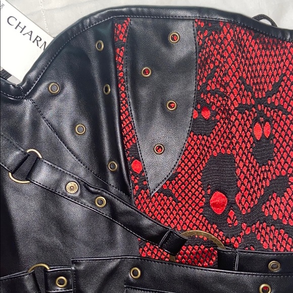 $FIRM (81 likes already ) NWT skull corset - goth-edgy-emo Plus Sized - Picture 7 of 7